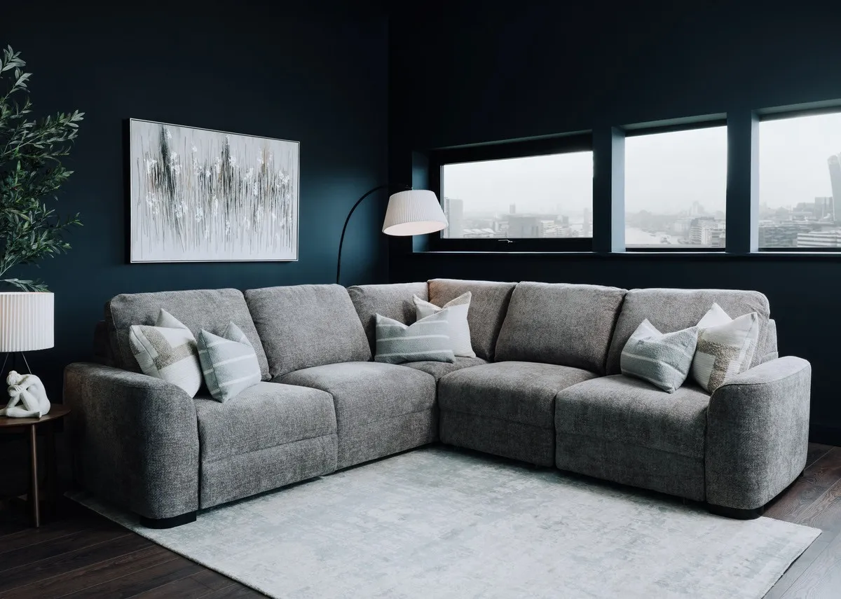 A dimension image of the Montero Medium Electric chaise sofabed with 195cm x 99cm x 111-160c
