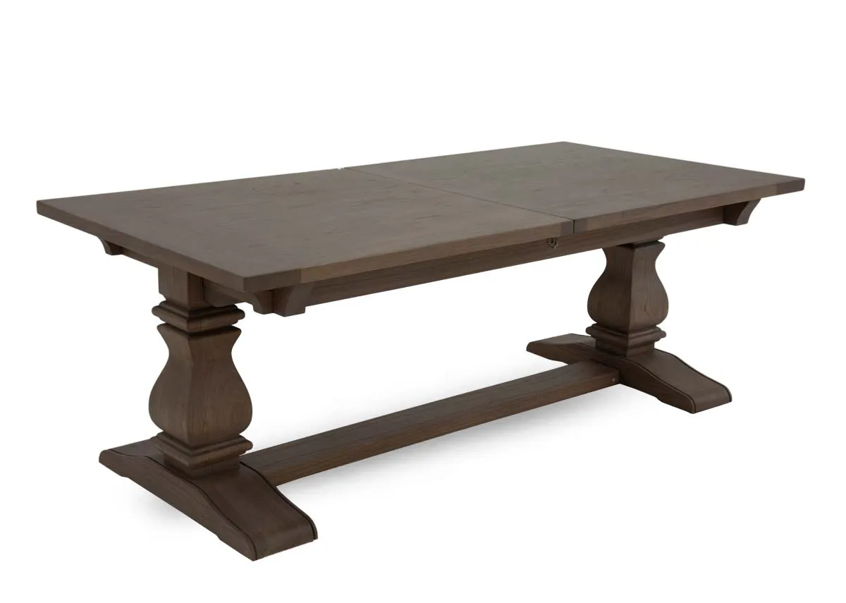 210cm-310cm Grey Wood Extendable Dining Table - Gold Coast