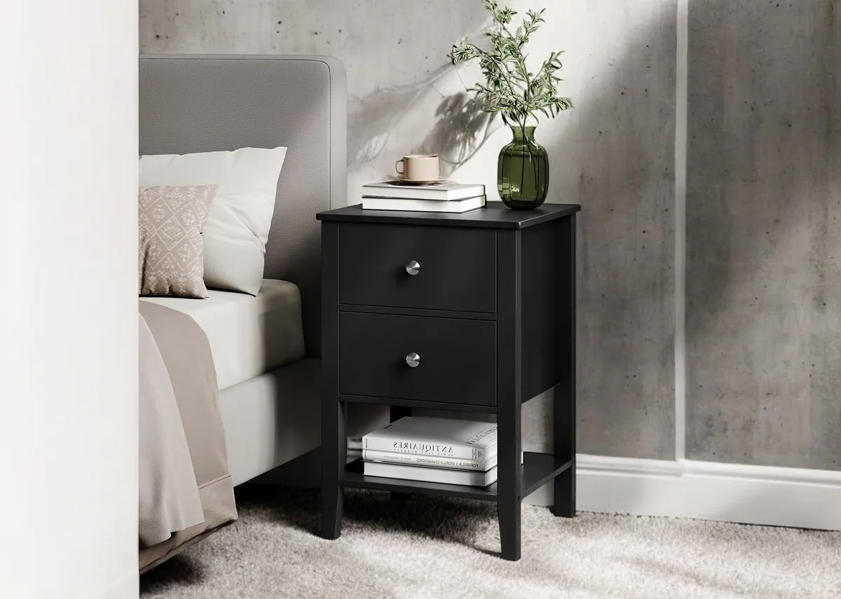 Set of 2 Black Lockers - Raye