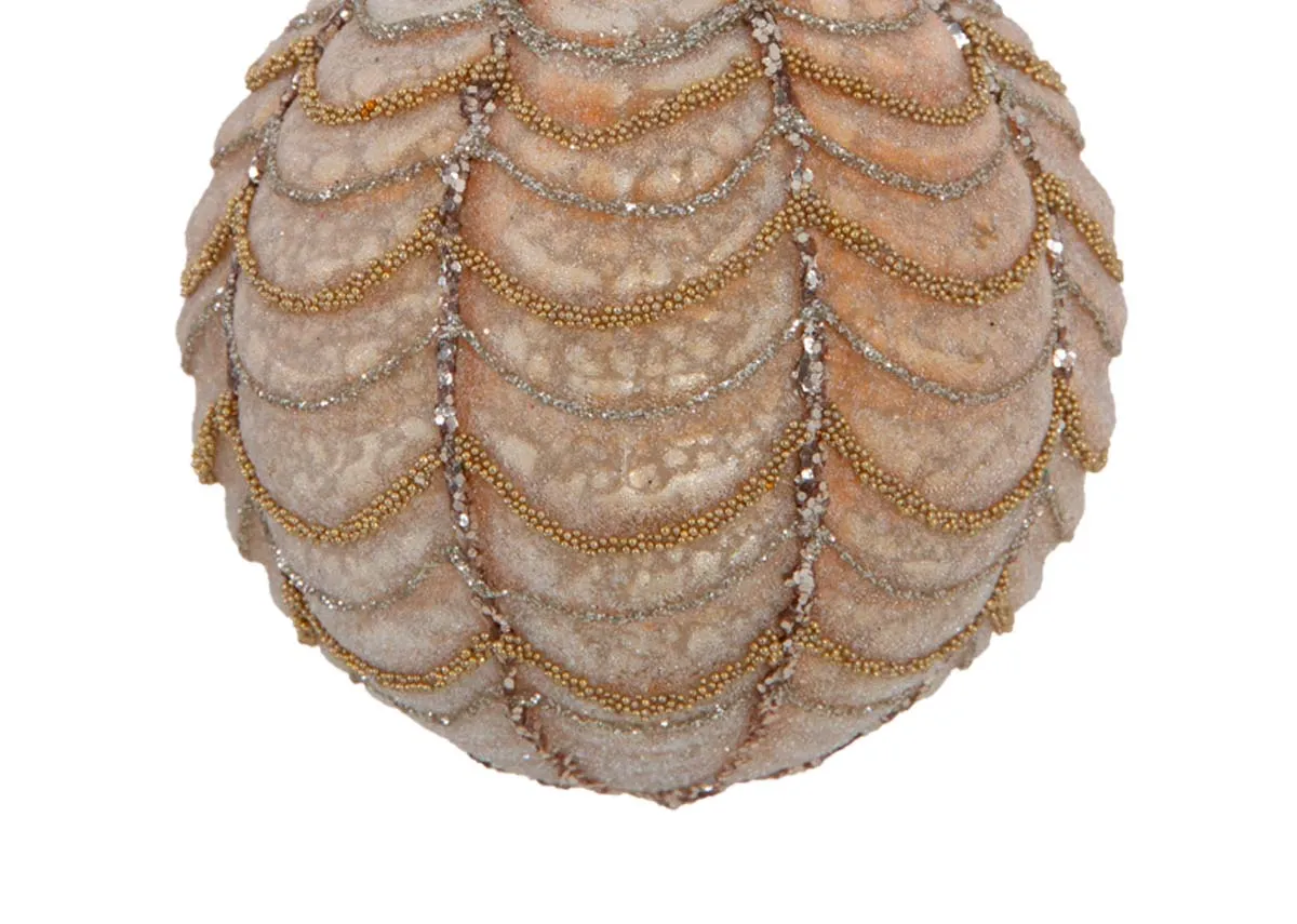 A dimension image of the Last Christmas Baubles with 10cm