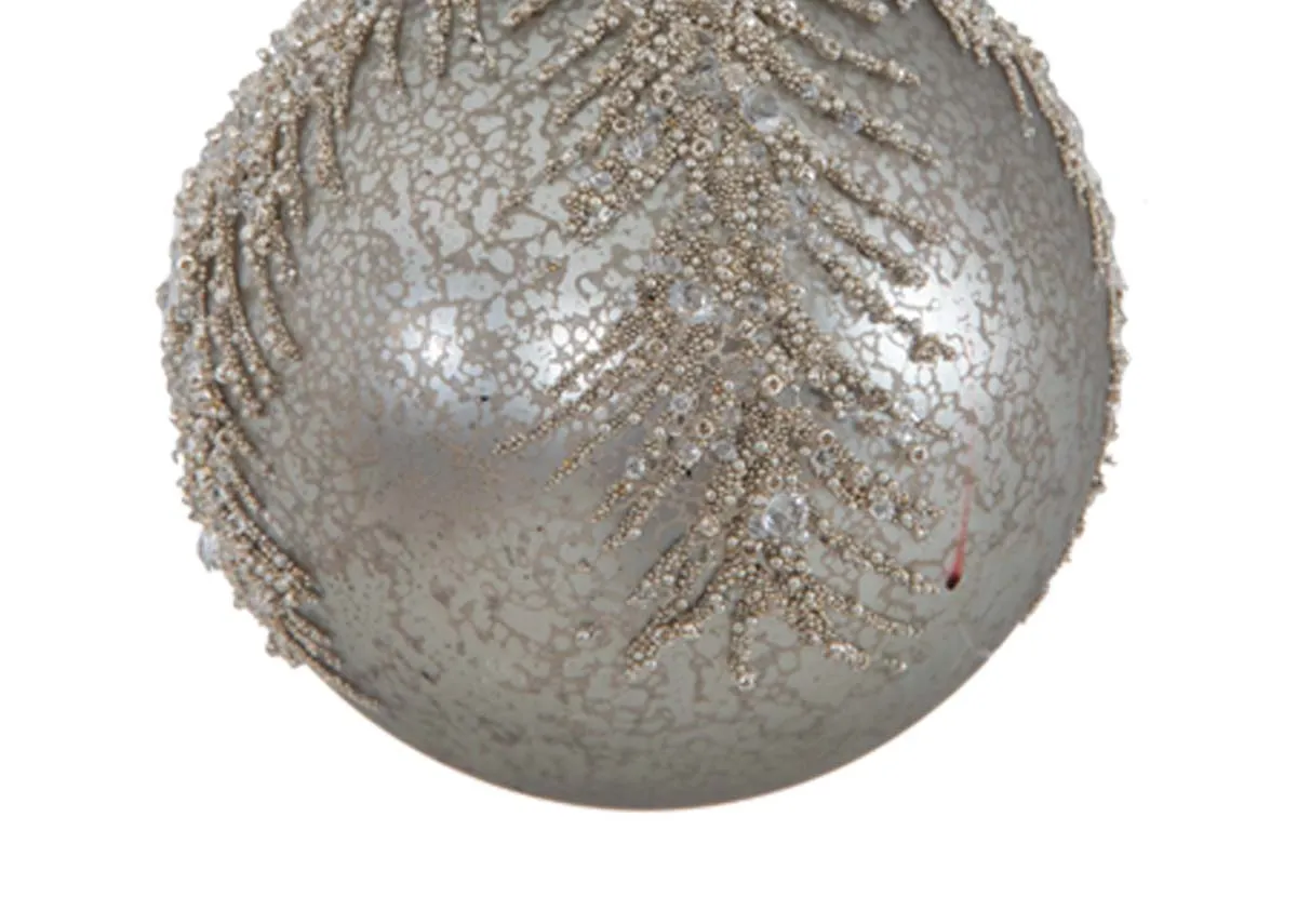 A dimension image of the Let it Snow Bauble with 8cm
