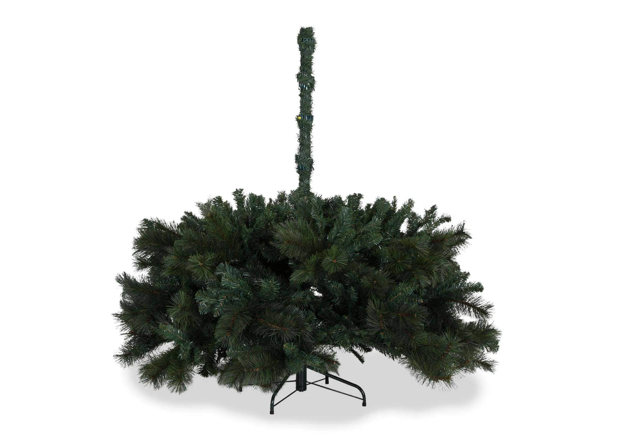 A shot of the 7ft mixed needle Christmas tree with 3 sections in place.