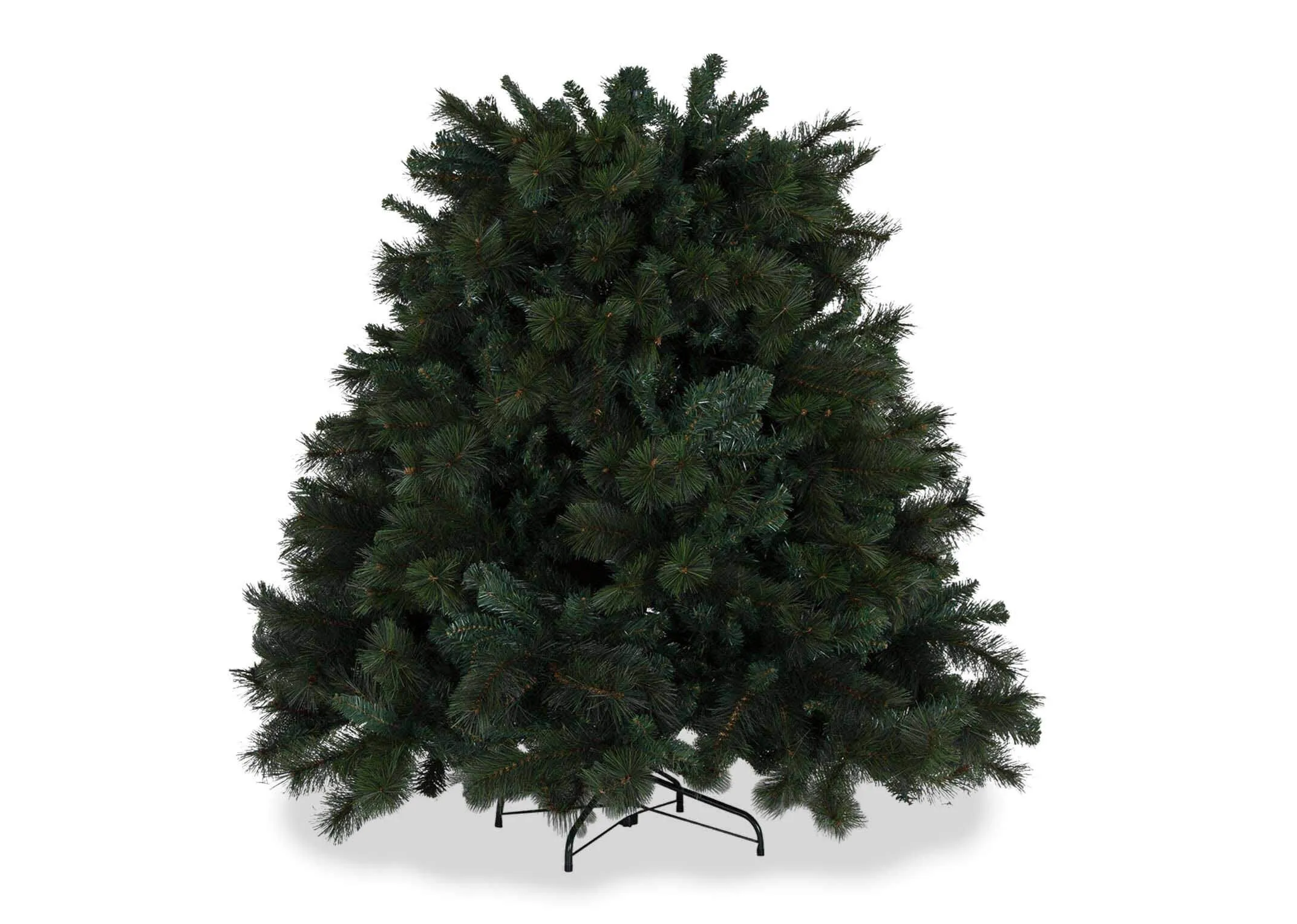 A shot of the 7ft mixed needle Christmas tree with 7 sections in place.