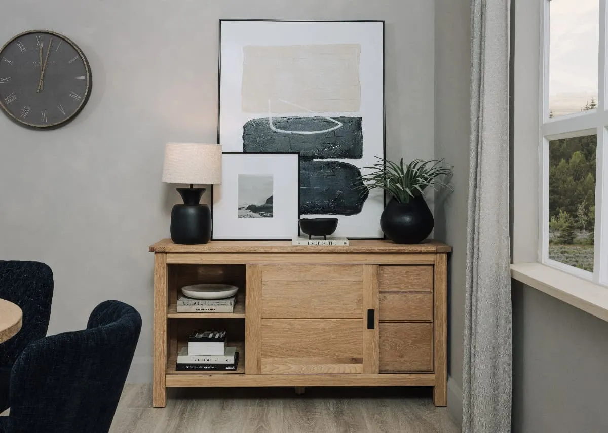 1 Door 3 Drawer Oak Sideboard - Albany