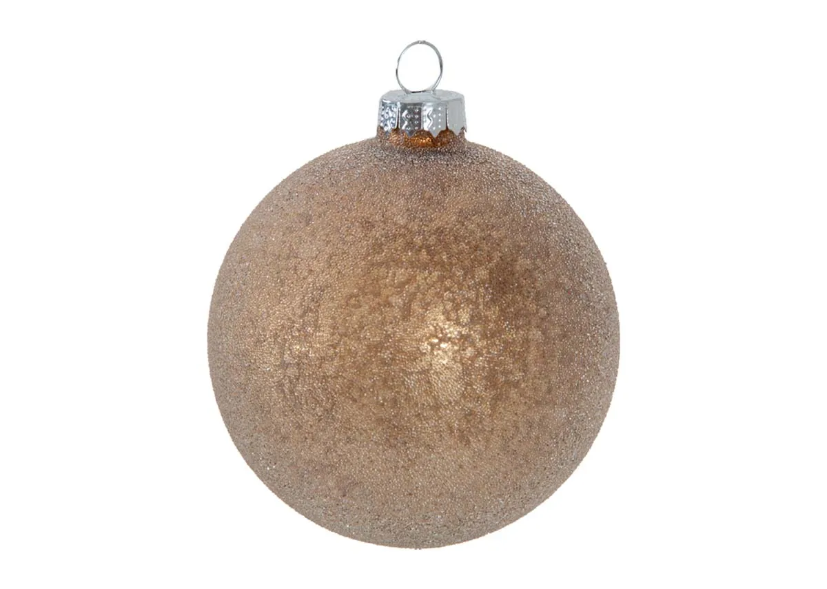 A dimension image of the Away in A Manger 8cm bauble