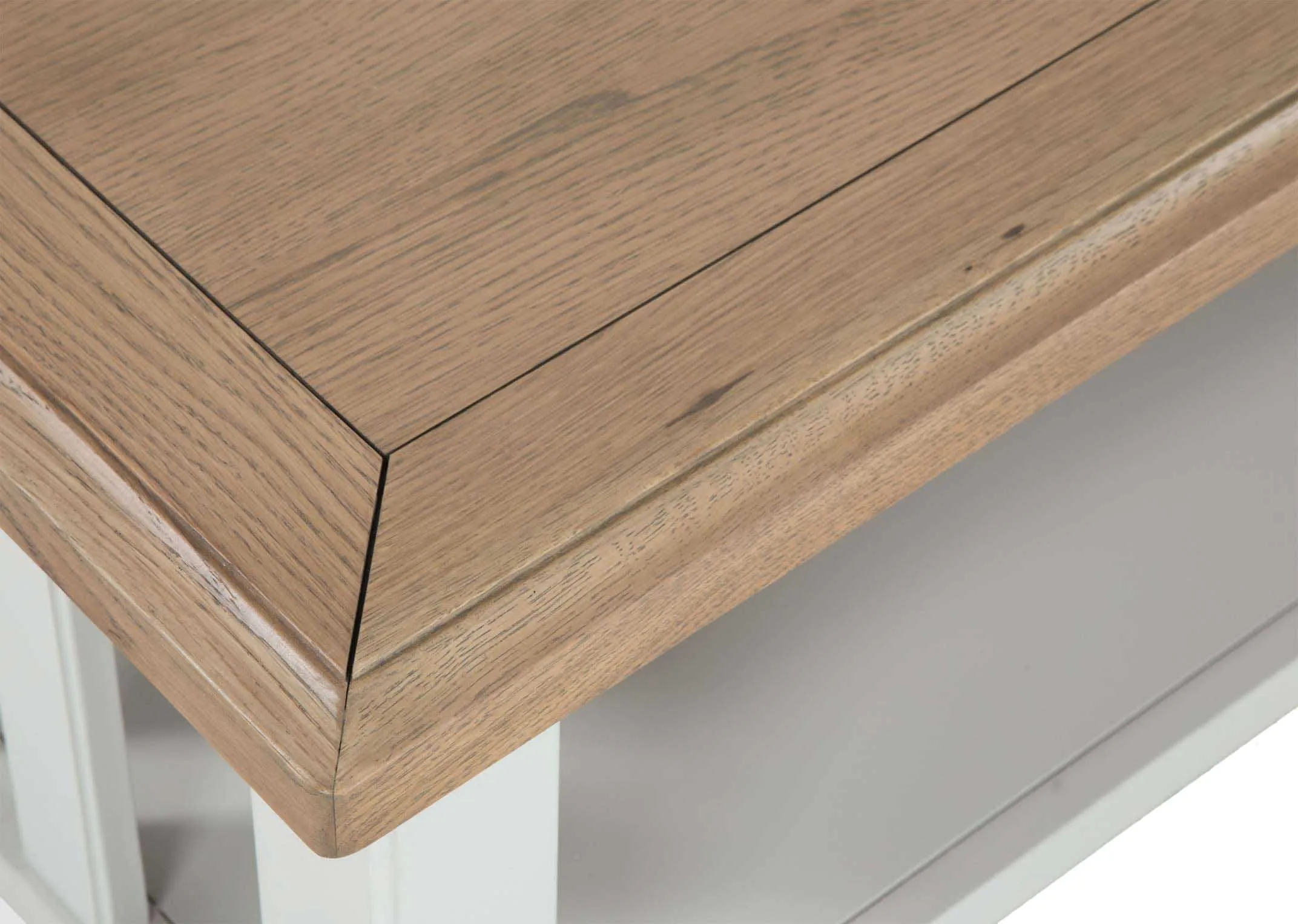 A dimension image for the Georgia grey oak coffee table 49cm (Height) x 120cm (Width) x 60cm (Depth)