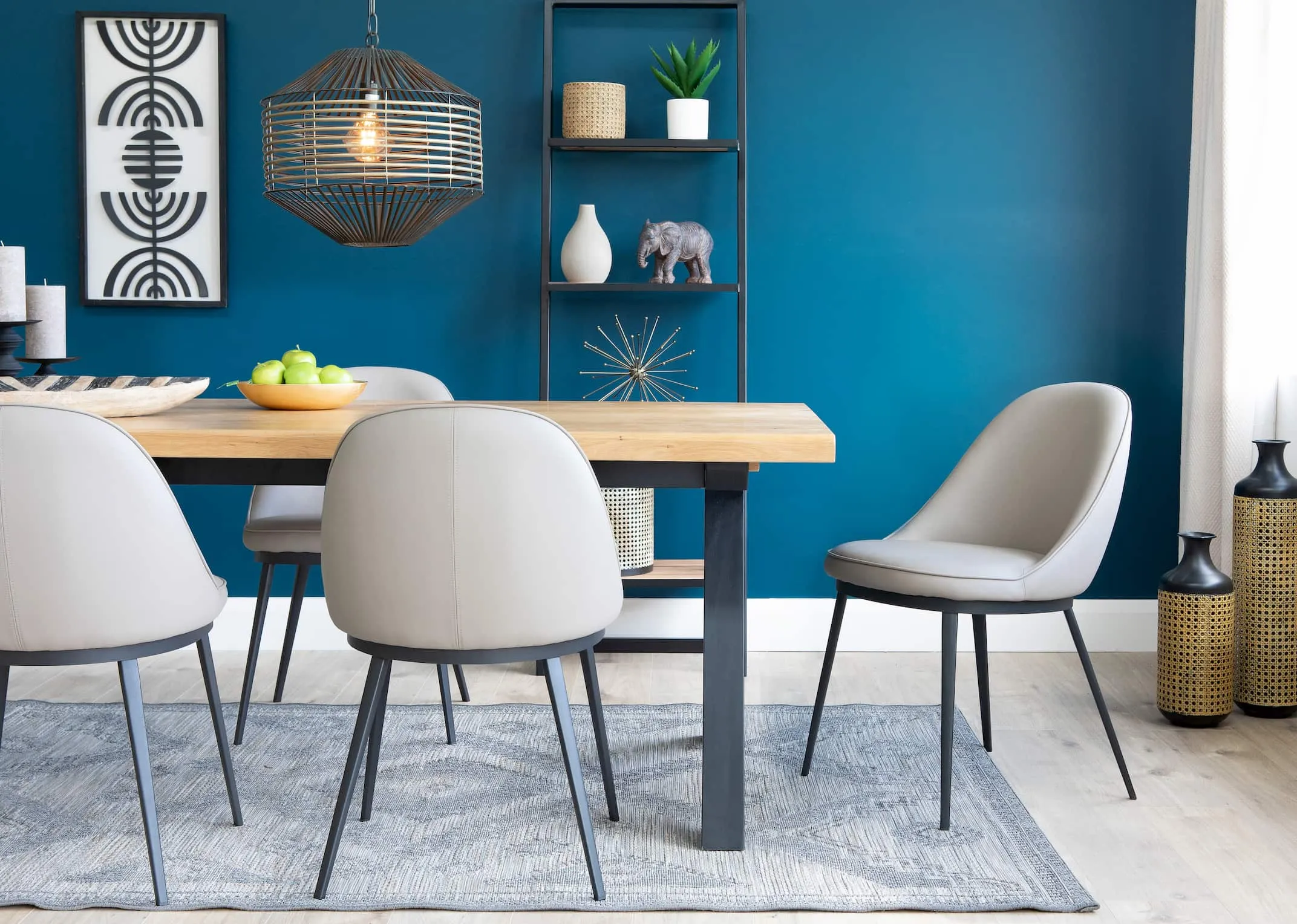 Taupe Faux Leather Dining Chair - Gain