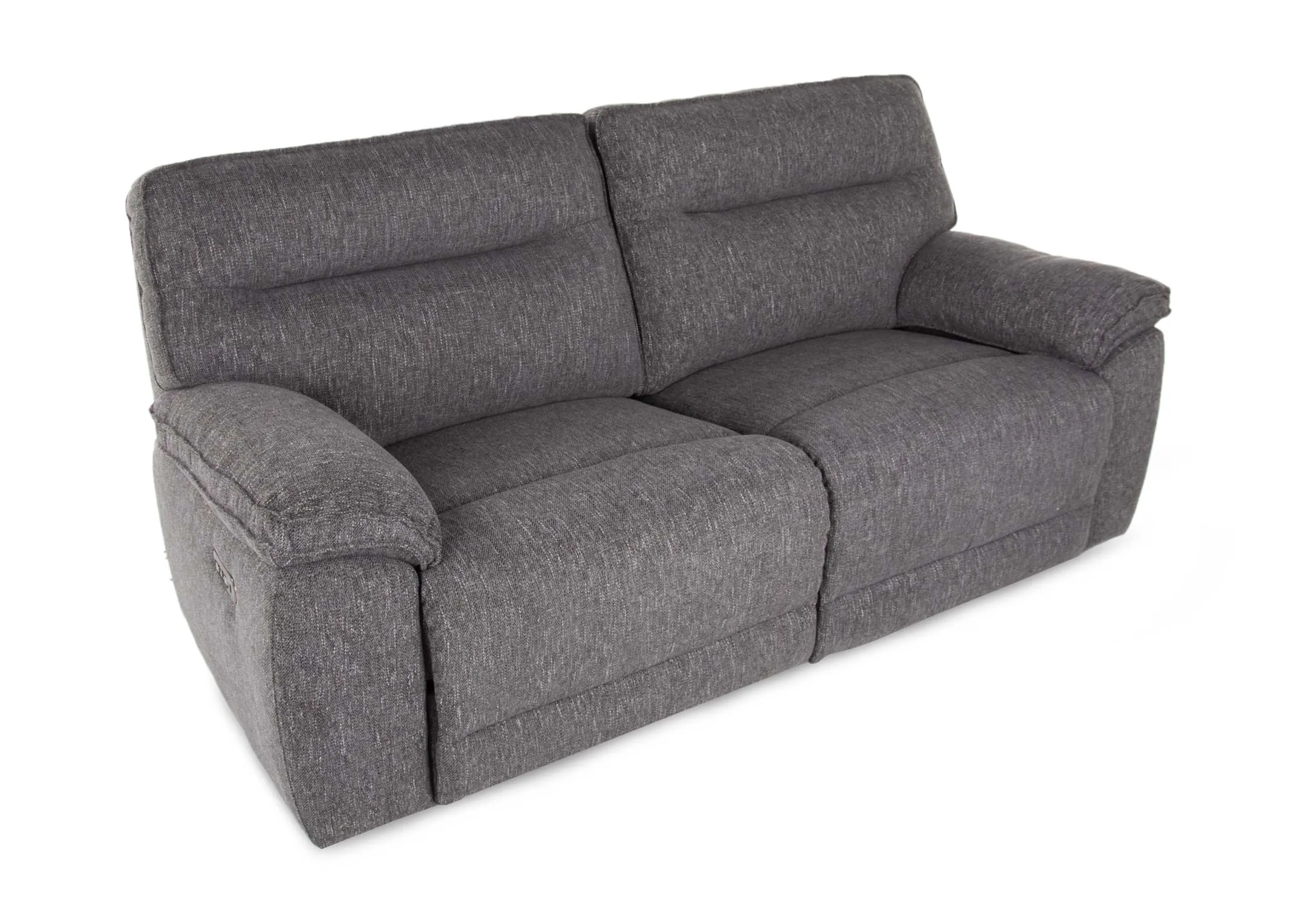 2.5 Seater Grey Fabric Power Reclining Sofa - Cairns