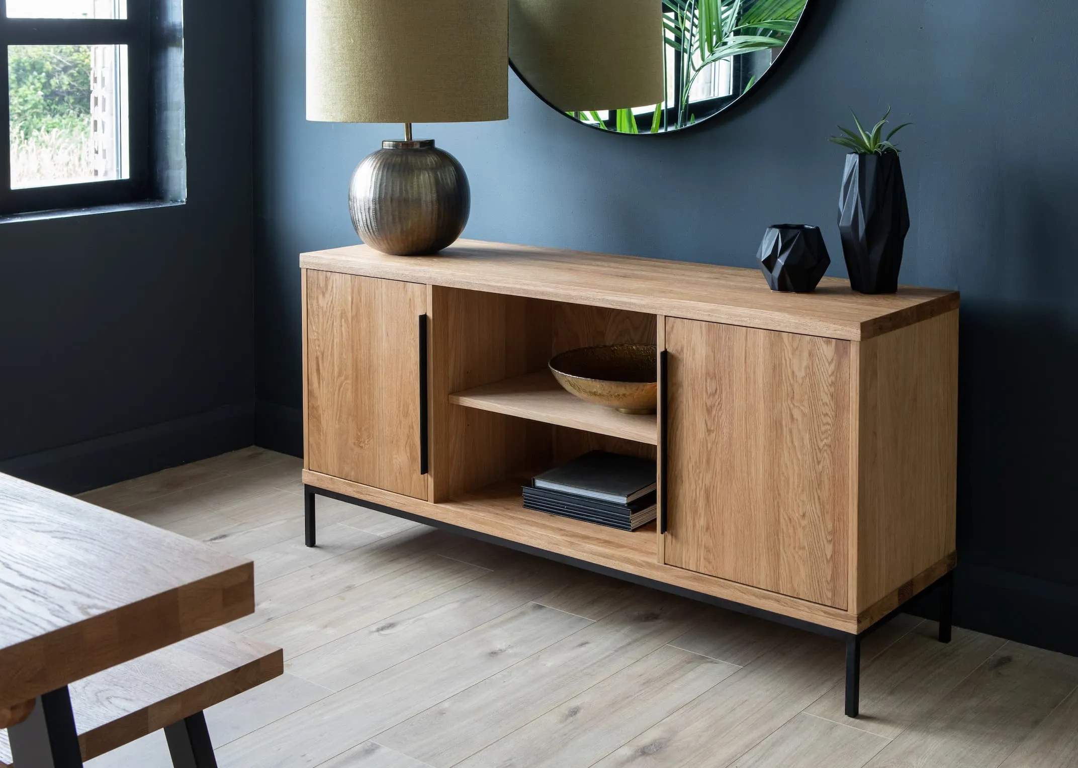 2 Door Oak Sideboard - Renvyle