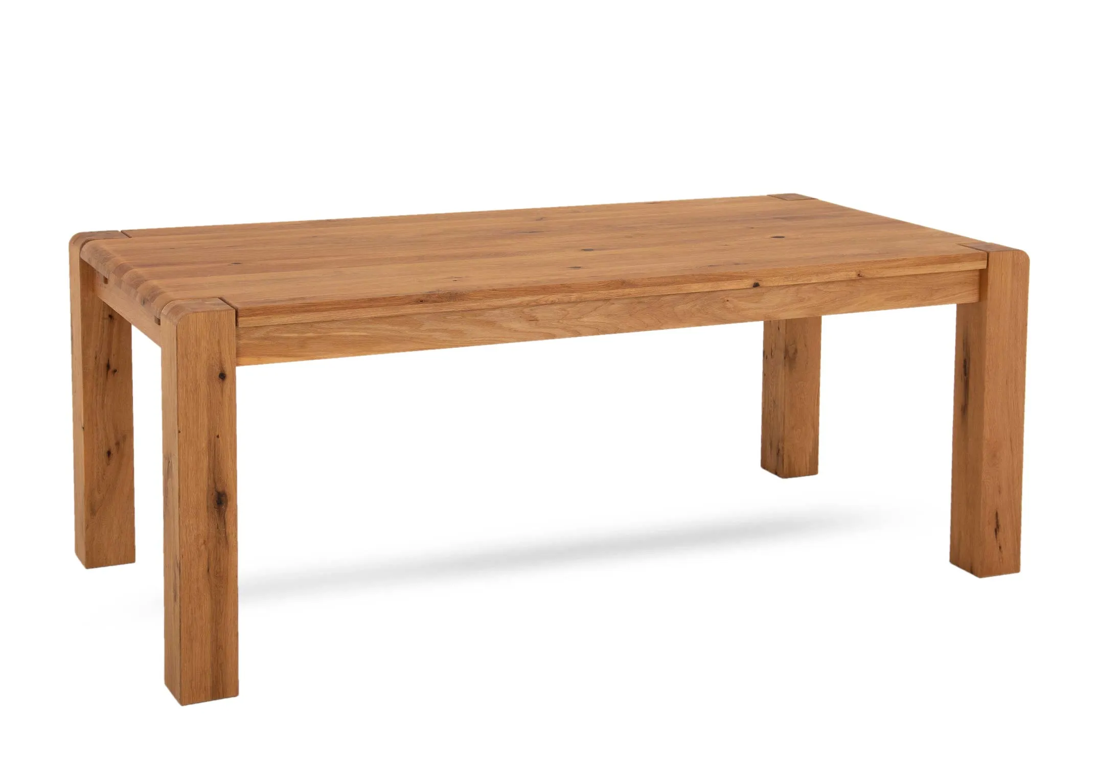 A dimension image of the Como Dining Table with 150cm x 90cm x 75cm