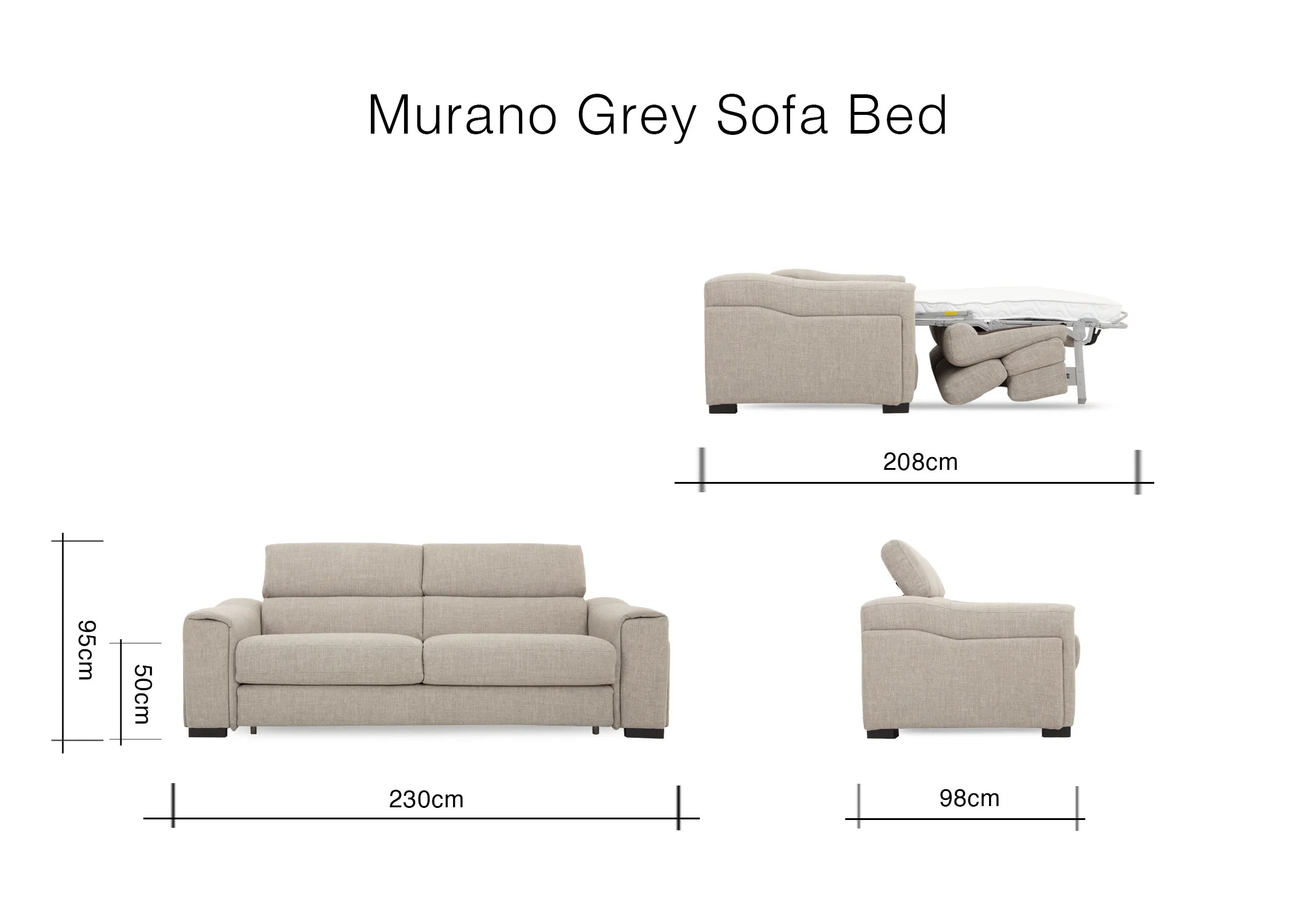 A lifestyle image of the Murano sofabed with duvet cover and pillows with Chace Rug.