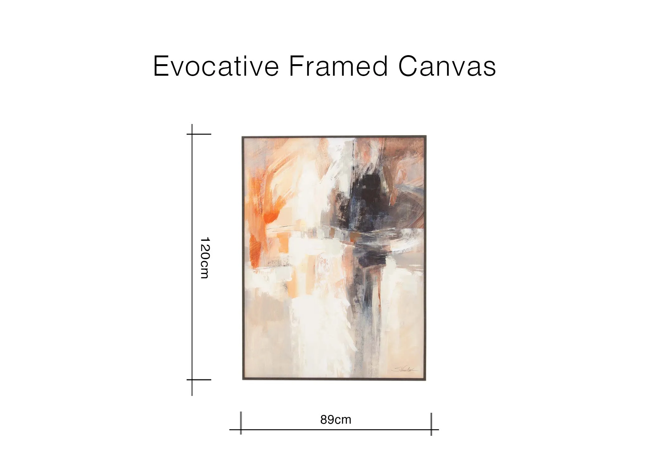 120cm x 90cm Framed Canvas - Evocative - EZ Living Furniture