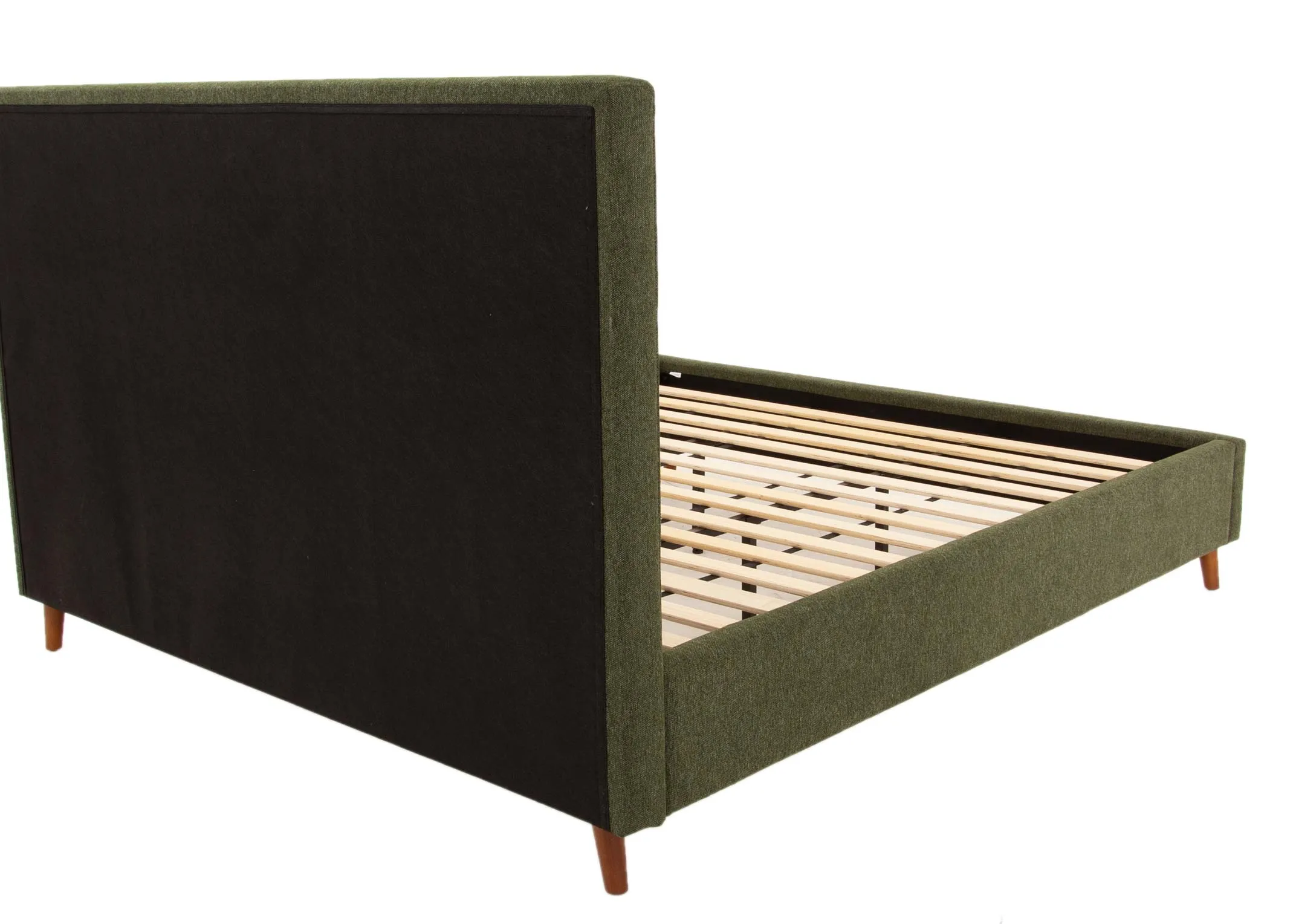 A dimension image of the Ebony green 4ft6 Bedframe with 152cm x 194cm x 130cm