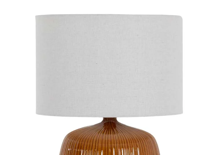 Lucande 'Evaine' Modern White Table Lamp - 66cm Tall, Metal, E27 Socket (Bulb Not Included)