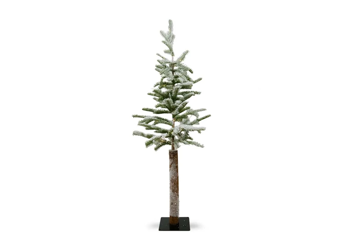 120cm Alder Snow With Lights - Christmas Tree
