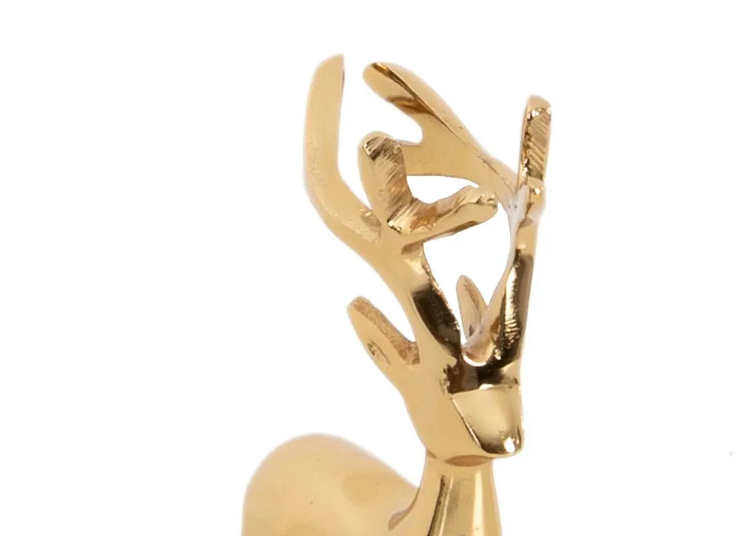 A dimension image of the Set of 3 Standing Reindeers with 3-5.5cm W x 6-9.5cm H