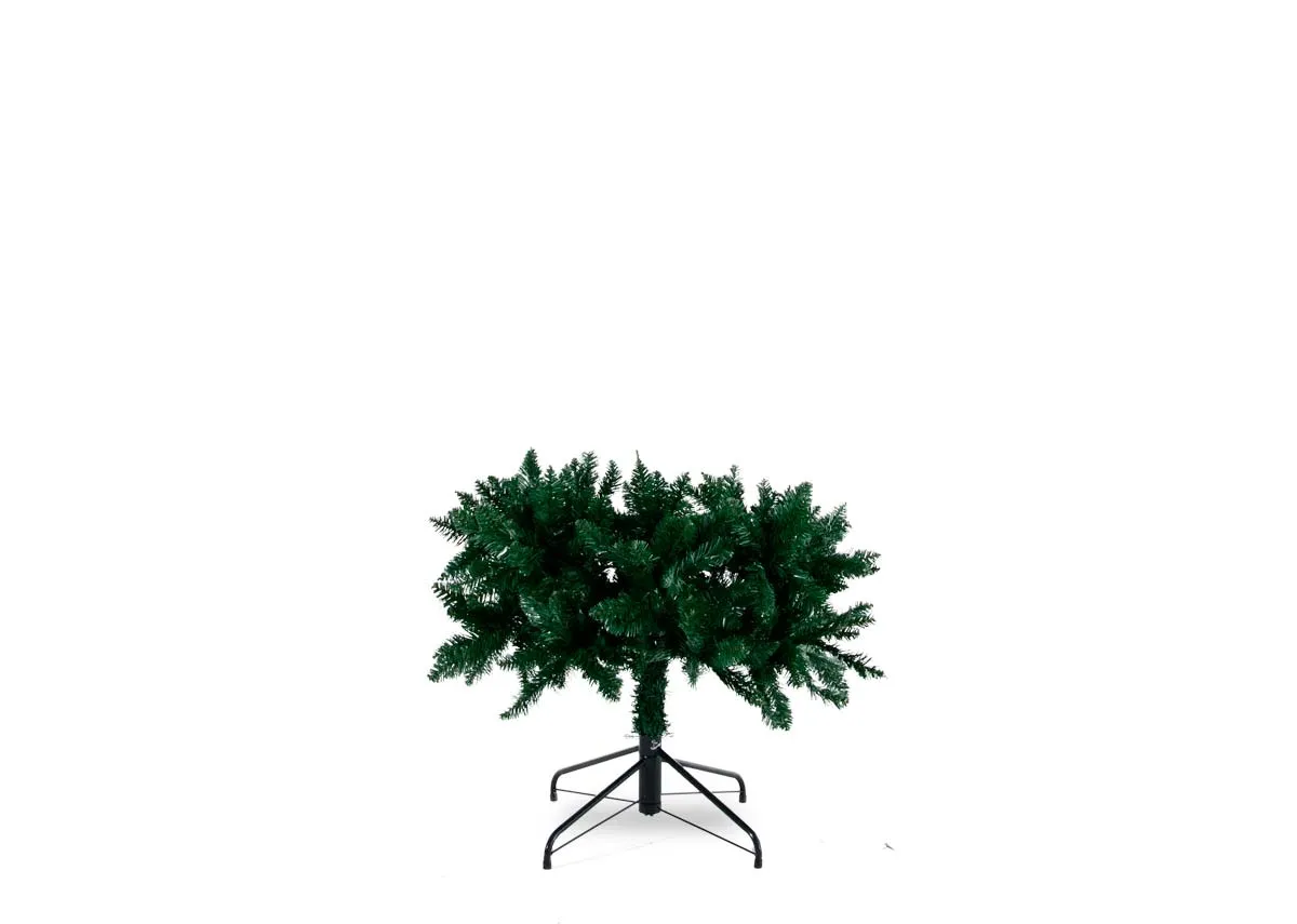 A 7ft artificial green Christmas tree from EZ Livings Noble Slim range. Part 1 of 3 assembly