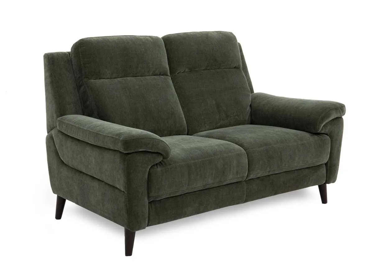 2 Seater Green Fabric Sofa - Elliot