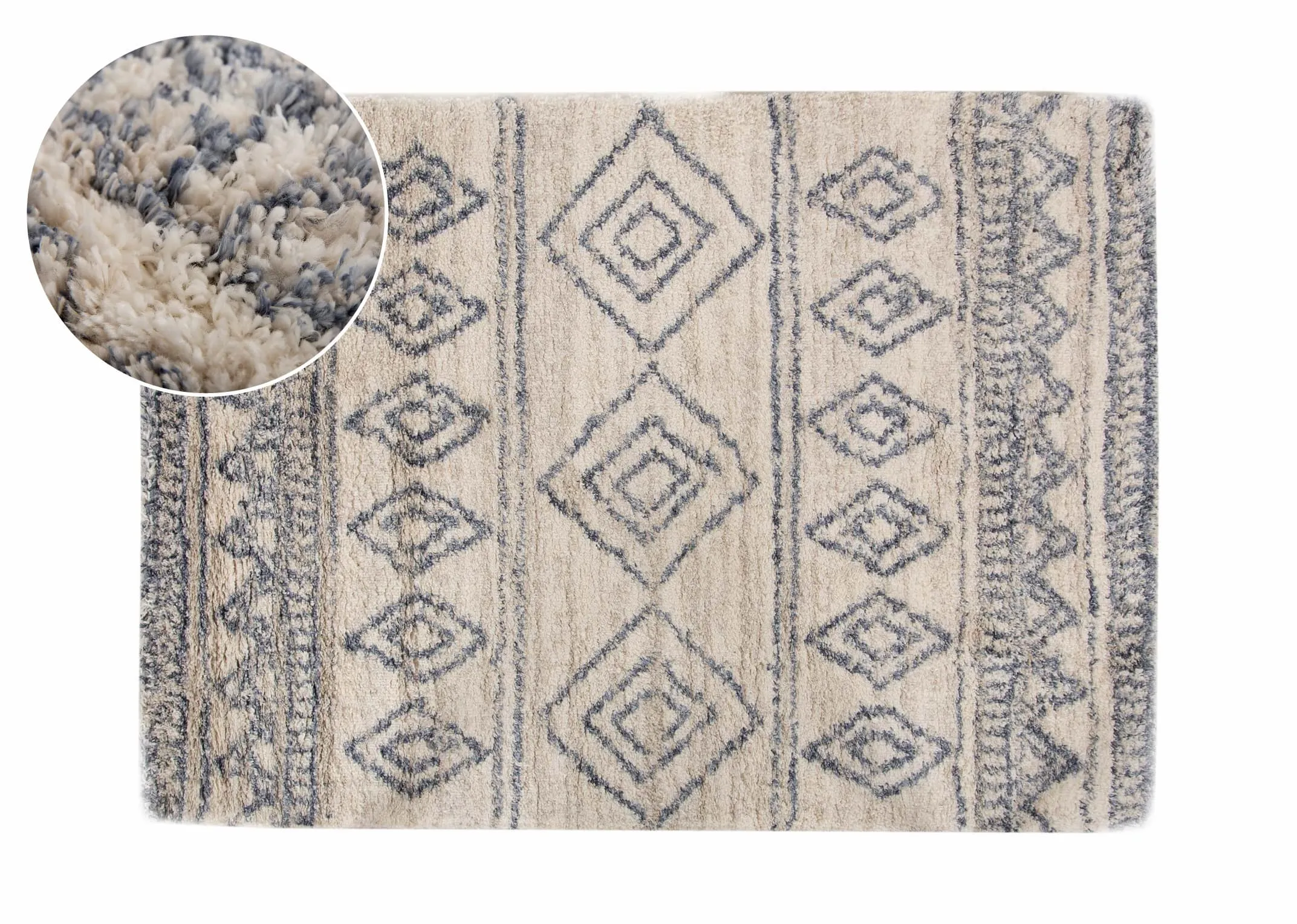 Medium White & Blue Aztec - Sula