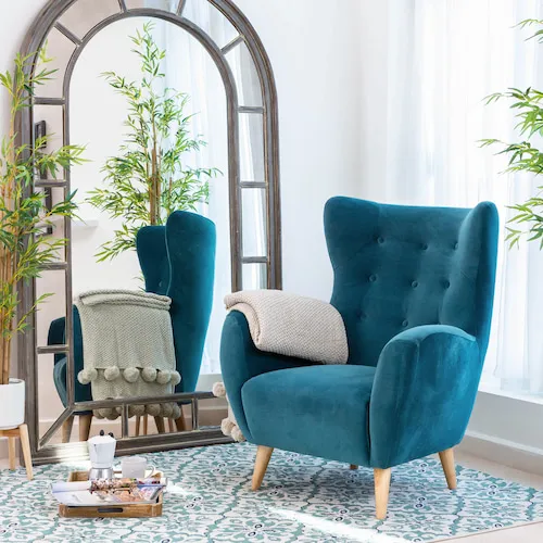 Bronx Teal Bedroom Chair from EZ Living Furniture.
