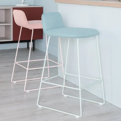 Riley pink and blue bar stools from EZ Living Furniture.