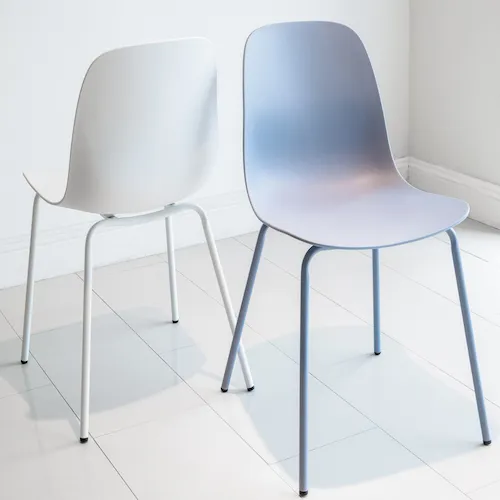 Whitby blue and white dining chairs from EZ Living Furniture.