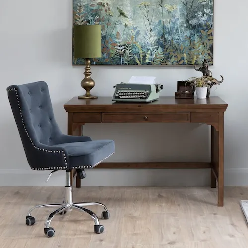 Henley 5 drawer pine desk from EZ Living Furniture.