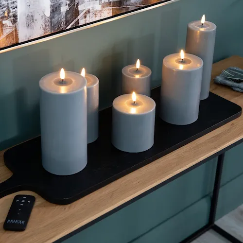 Grey LED Candles from EZ Living Furniture.