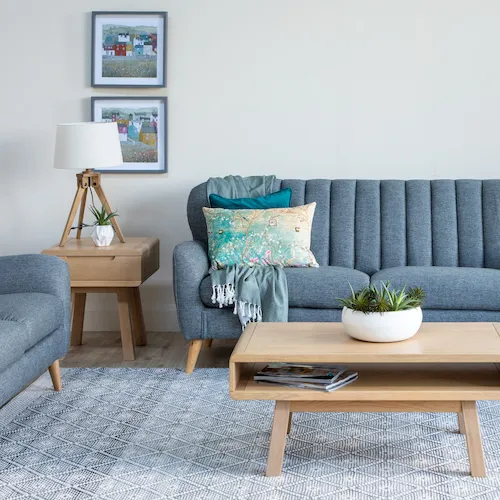 Harper grey fabric sofa from EZ Living Furniture.