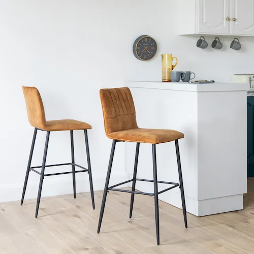 Ripley Gold Bar Stools from EZ Living Furniture.