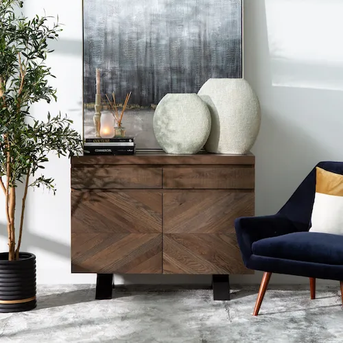 Mashaba sand small and large vases from EZ Living Furniture.