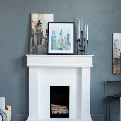 Framed New York Skyline print from EZ Living Furniture.