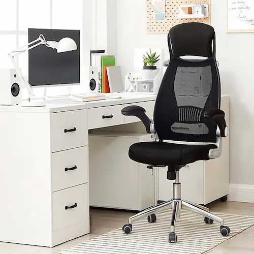 Enigma black ergonomic office chair from EZ Living Furniture.