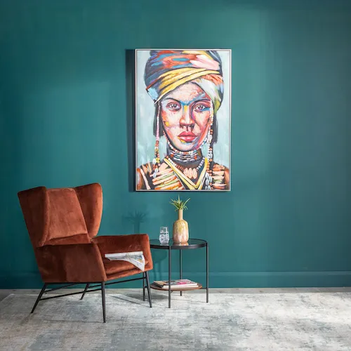 Lady framed canvas from EZ Living Furniture.