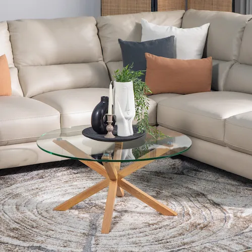 Heaven Glass Coffee Table from EZ Living Furniture.