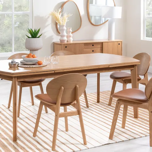 Copenhagen Oak Dining Table from EZ Living Furniture.