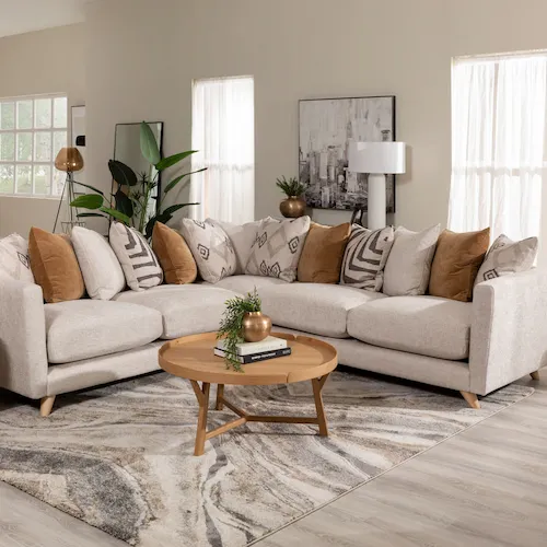 Carrie Corner Fabroc Sofa from EZ Living Furniture.