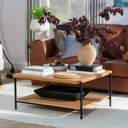 1 Shelf Oak Coffee Table from EZ Living Furniture.