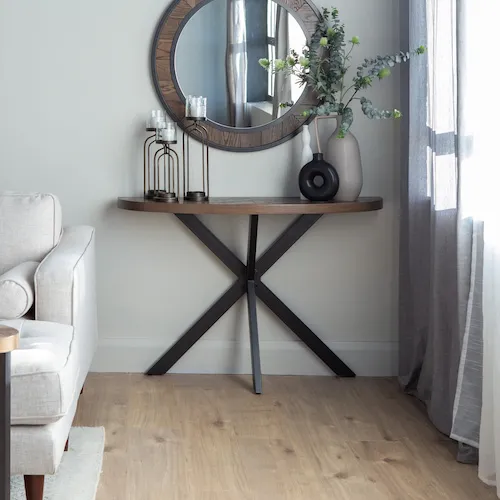 Ellipse Fumed Oak Console Table from EZ Living Furniture.