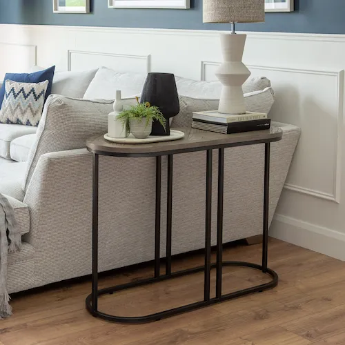 Monroe Grey Ash Console Table from EZ Living Furniture.