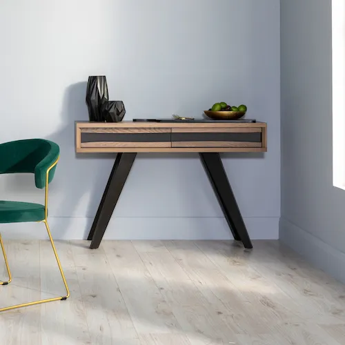 Rosalie Weathered Oak Console Table from EZ Living Furniture.