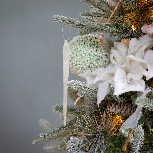 Icicle decorations from EZ Living Furniture.