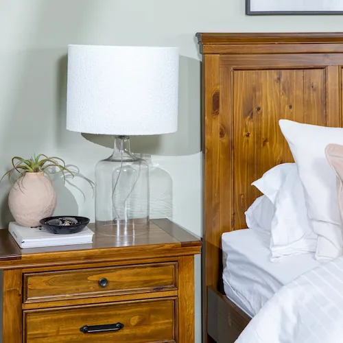 Pali Clear Table Lamp from EZ Living Furniture.