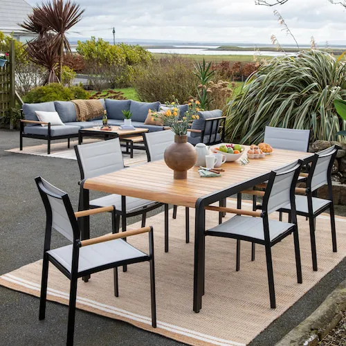 Bundoran 6 Dining Chairs and Table from EZ Living Furniture.