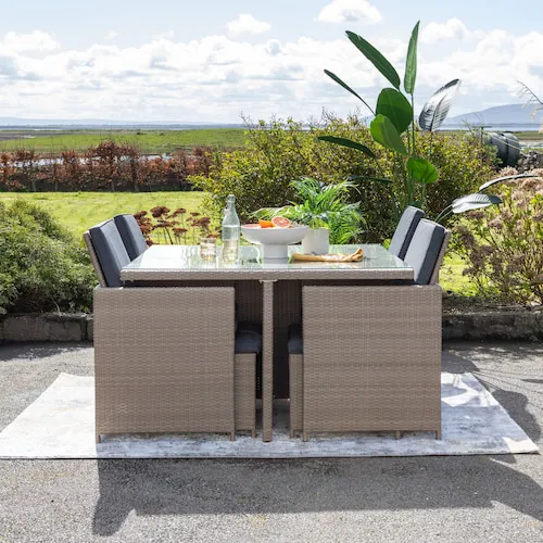 Milano space saving garden cube dining set from EZ Living Furniture.