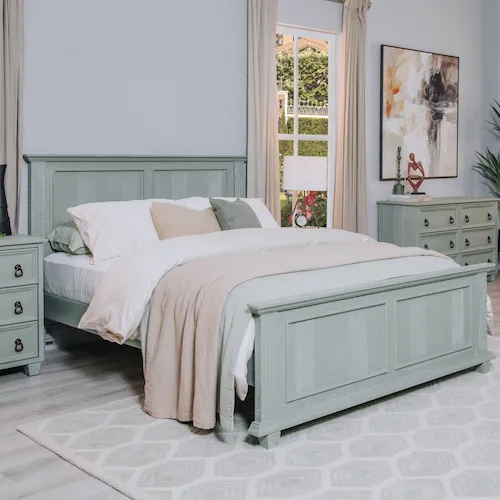 Grenoble King Size Green Bed Frame from EZ Living Furniture.