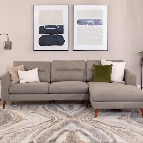 Presley RHF Corner Chaise from EZ Living Furniture.