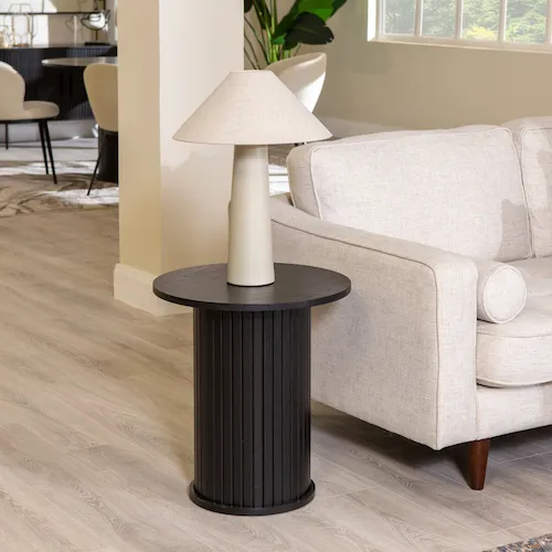 Black Nola Lamp Table from EZ Living Furniture.