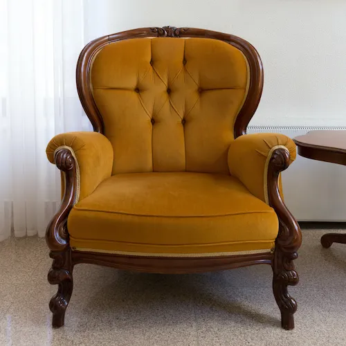 Walnut antique chair.