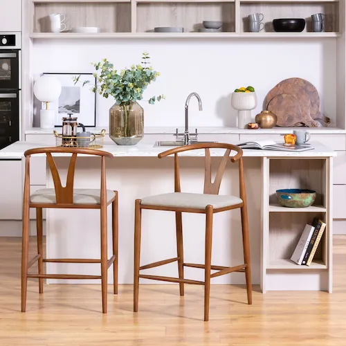 Cape Walnut Barstools from EZ Living Furniture.